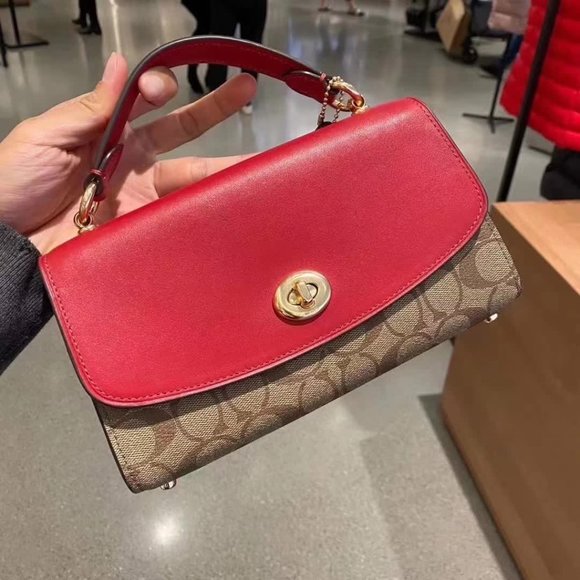 coach Tilly Satchel 23 In Signature Canvas C1439 - Picture 7 of 13